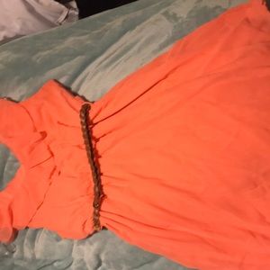 Peach dress